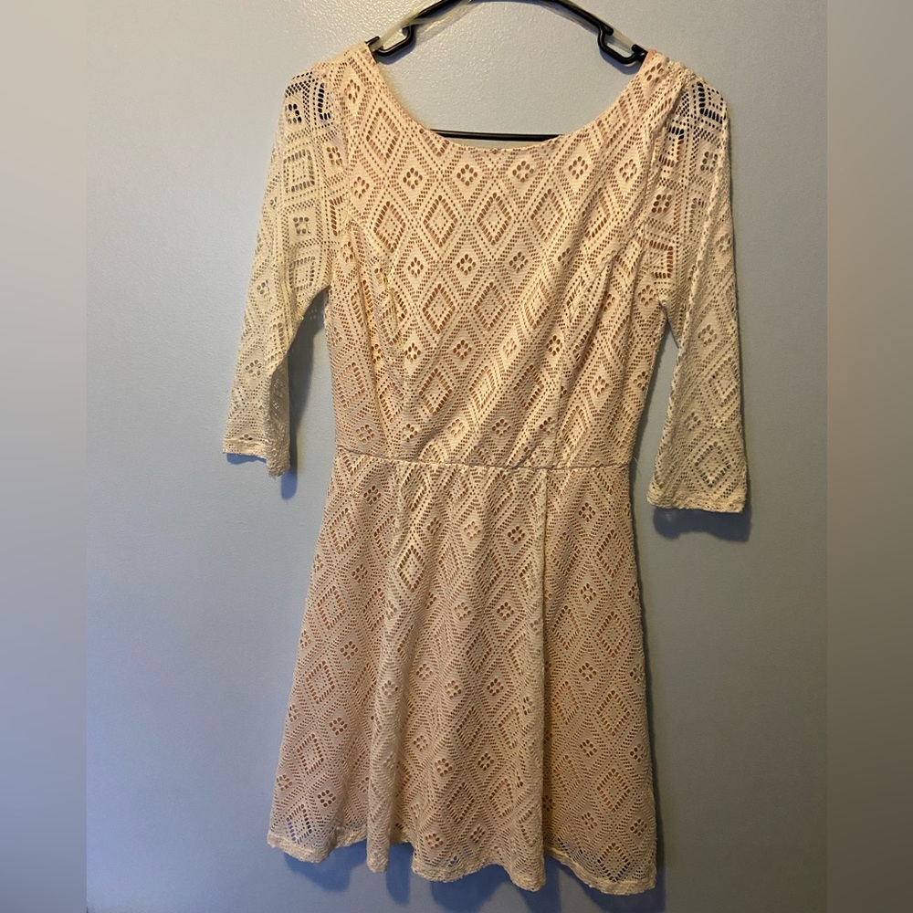 Girls junior ivory dress